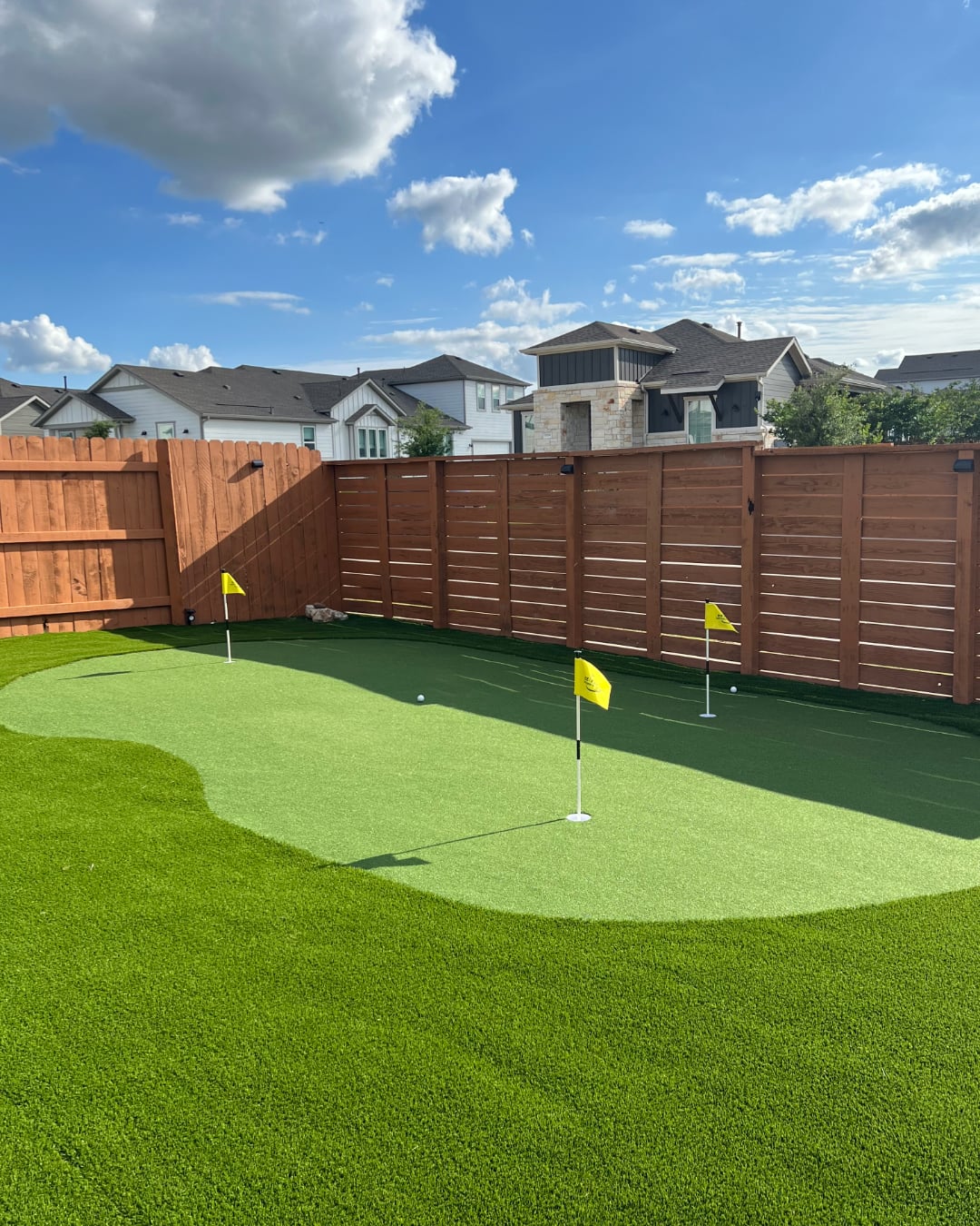 EZ Par Outdoor artificial turf project